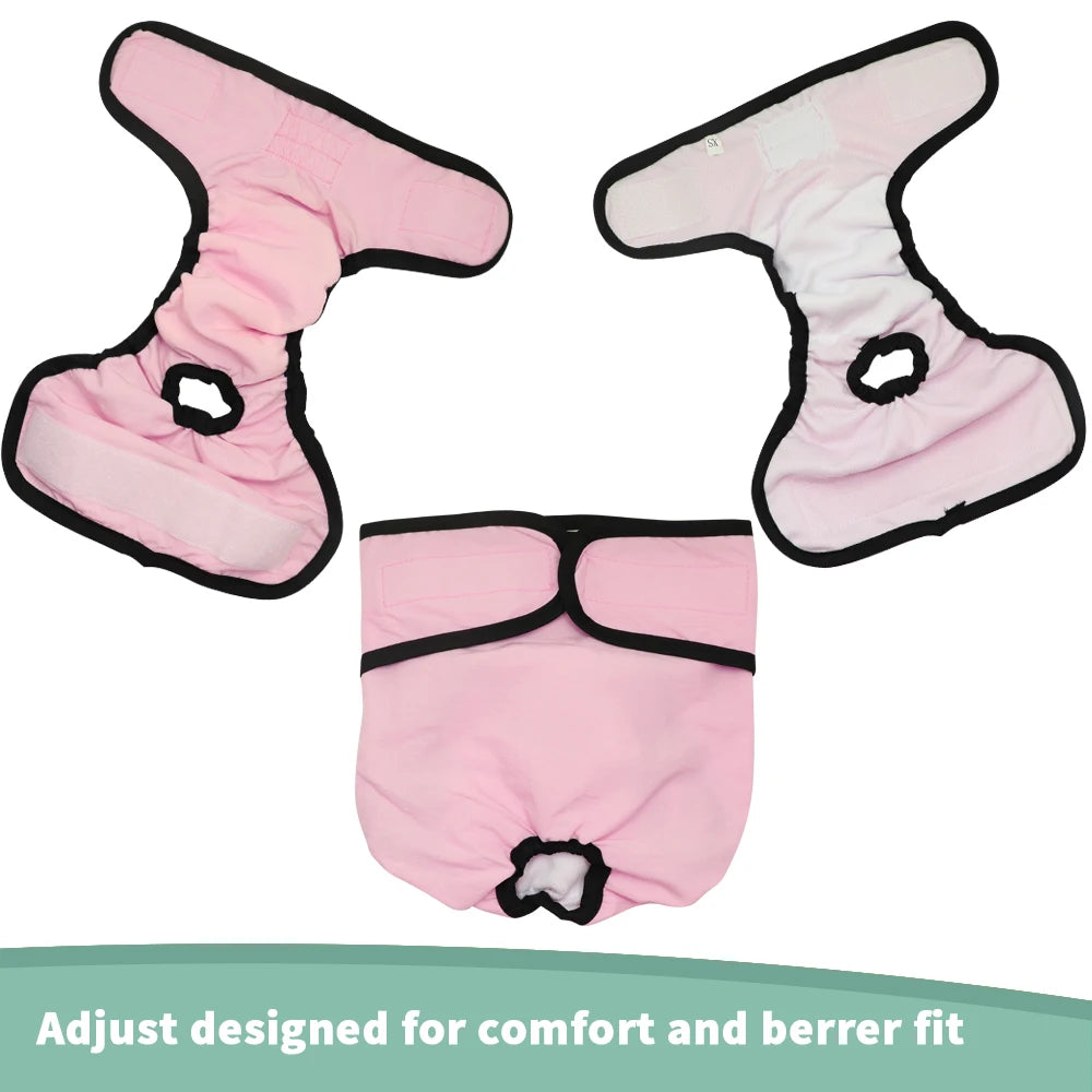 Reusable Dog Diaper Pant Physiological Pants Washable Female Girl Dogs Shorts Pants Absorbent Pets Underwear Sanitary Panties