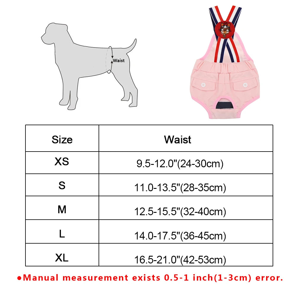 Soft Dog Diaper Pant Reusable Physiological Pants Washable Female Male Dogs Shorts Absorbent Pets Underwear Sanitary Panties