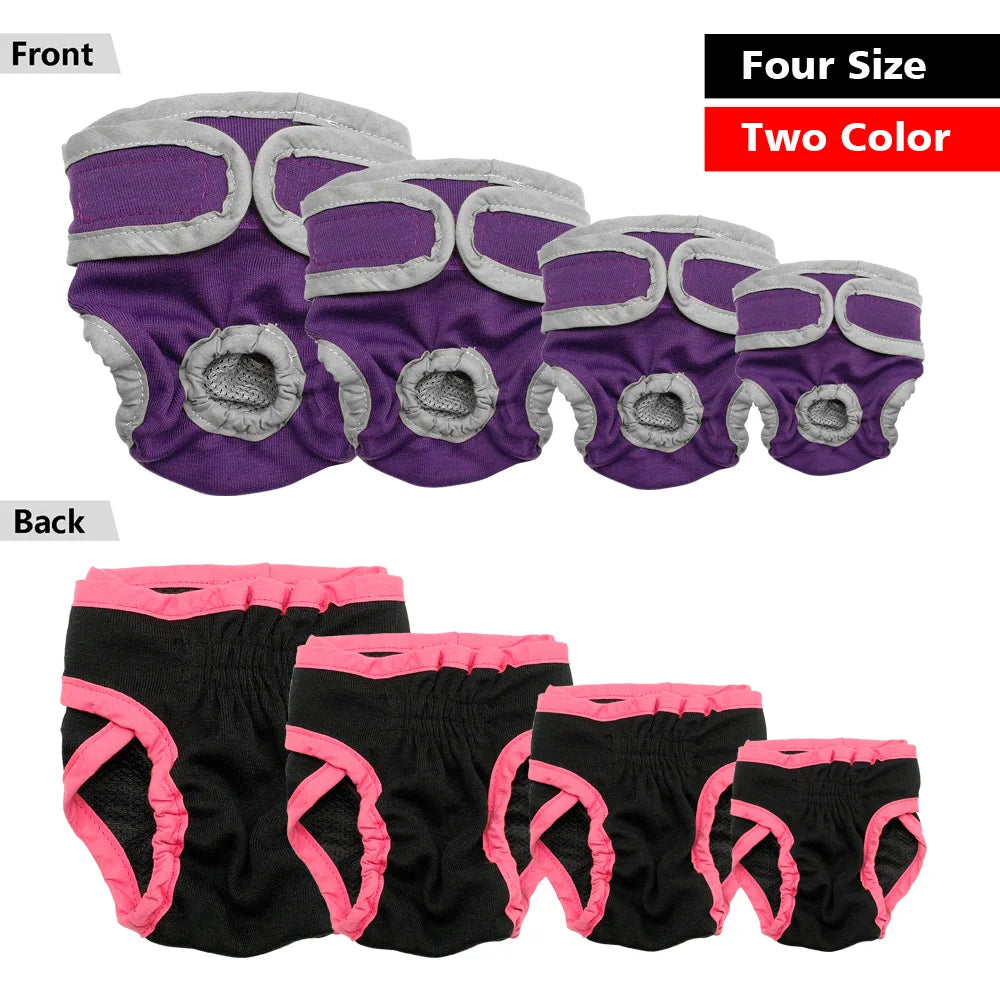 Soft Dog Diaper Pant Reusable Physiological Pants Washable Female Male Dogs Shorts Absorbent Pets Underwear Sanitary Panties