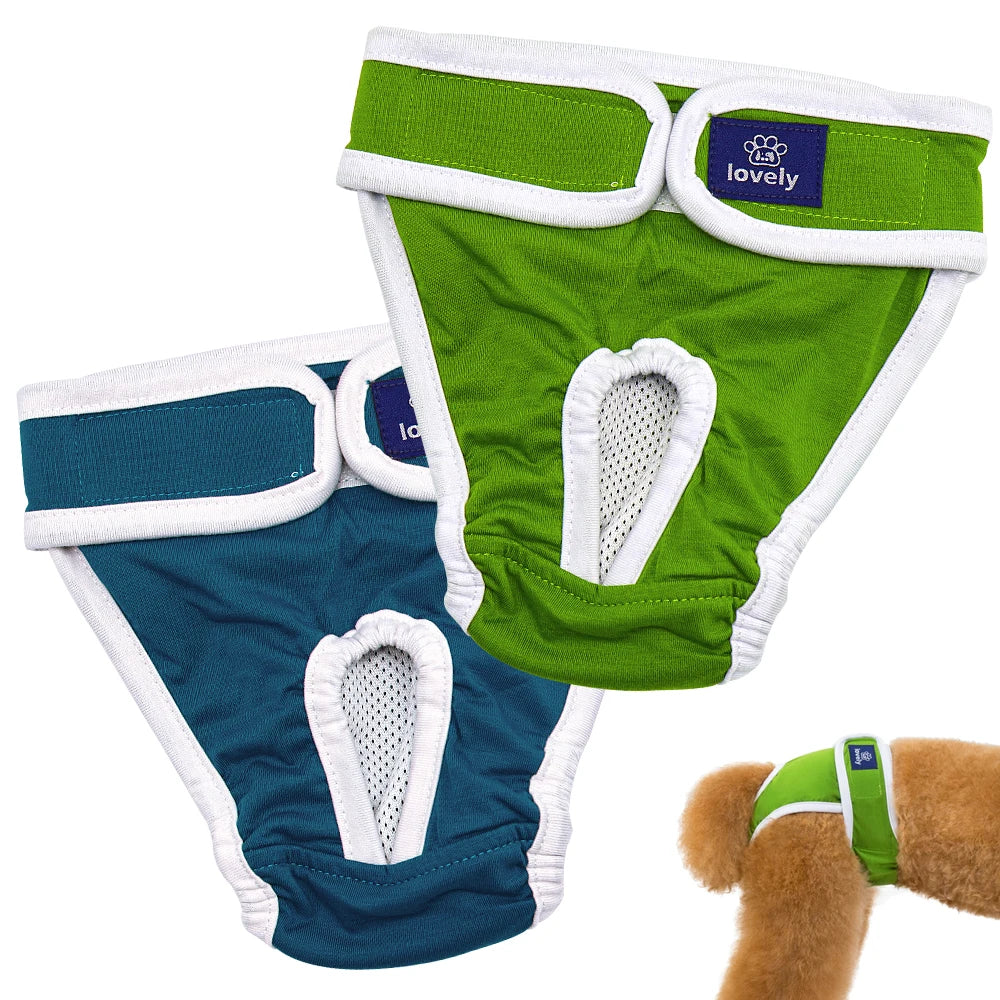 Soft Dog Diaper Pant Reusable Physiological Pants Washable Female Male Dogs Shorts Absorbent Pets Underwear Sanitary Panties