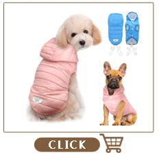 Winter Dog Clothes Coat Waterproof Warm Pet Vest Jacket Chihuahua French Bulldog Clothes Small Dogs roupas para cachorro