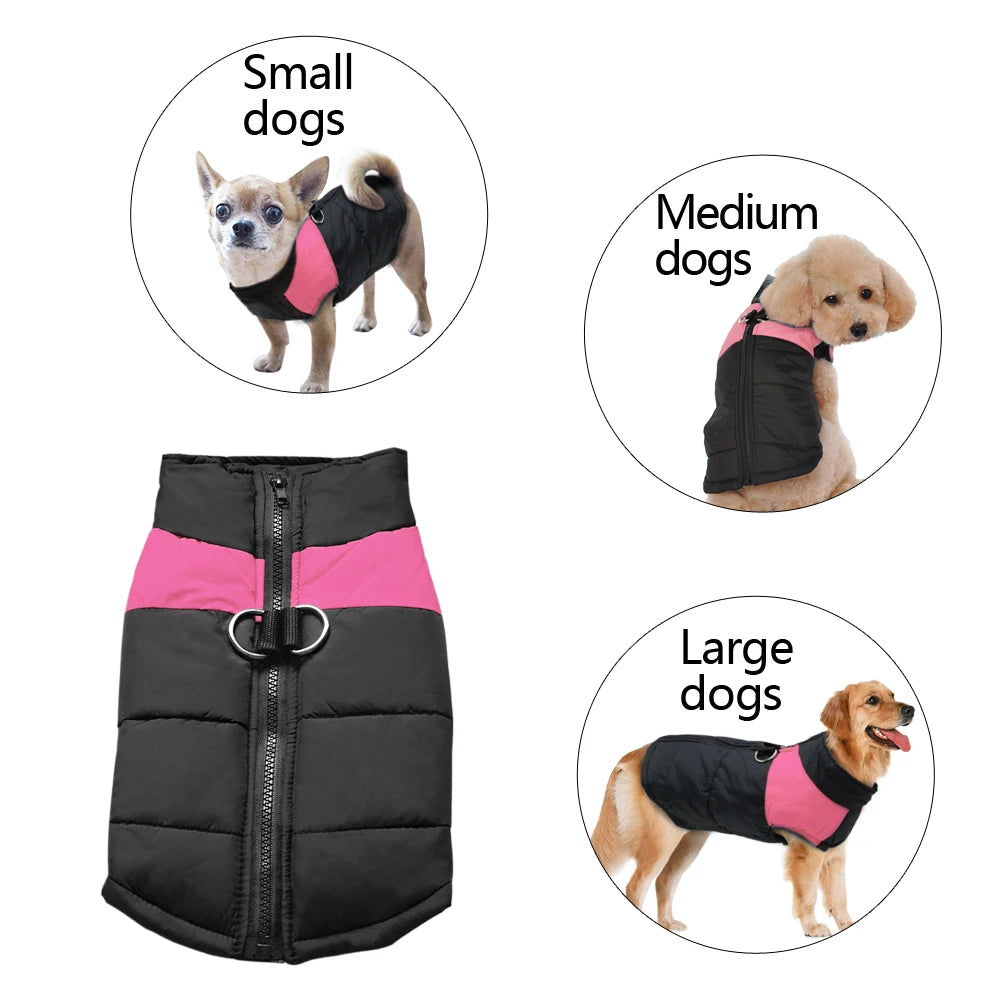 Winter Dog Clothes Coat Waterproof Warm Pet Vest Jacket Chihuahua French Bulldog Clothes Small Dogs roupas para cachorro