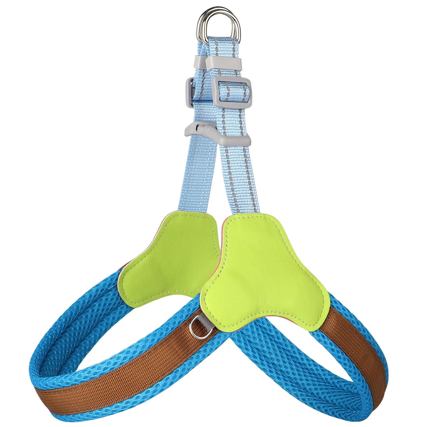 Reflective Nylon Dog Harness Durable Puppy Dog Vest Outdoor Pet Walking Harnesses Adjustable For Small Medium Large Dogs Pug
