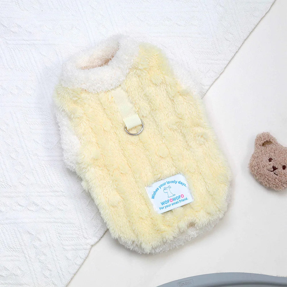 Winter Warm Dog Clothes Soft Coral Fleece Pet Dog Vest Pajamas Cute Puppy Clothing For Small Medium Dogs Cats Yorkshire Teddy