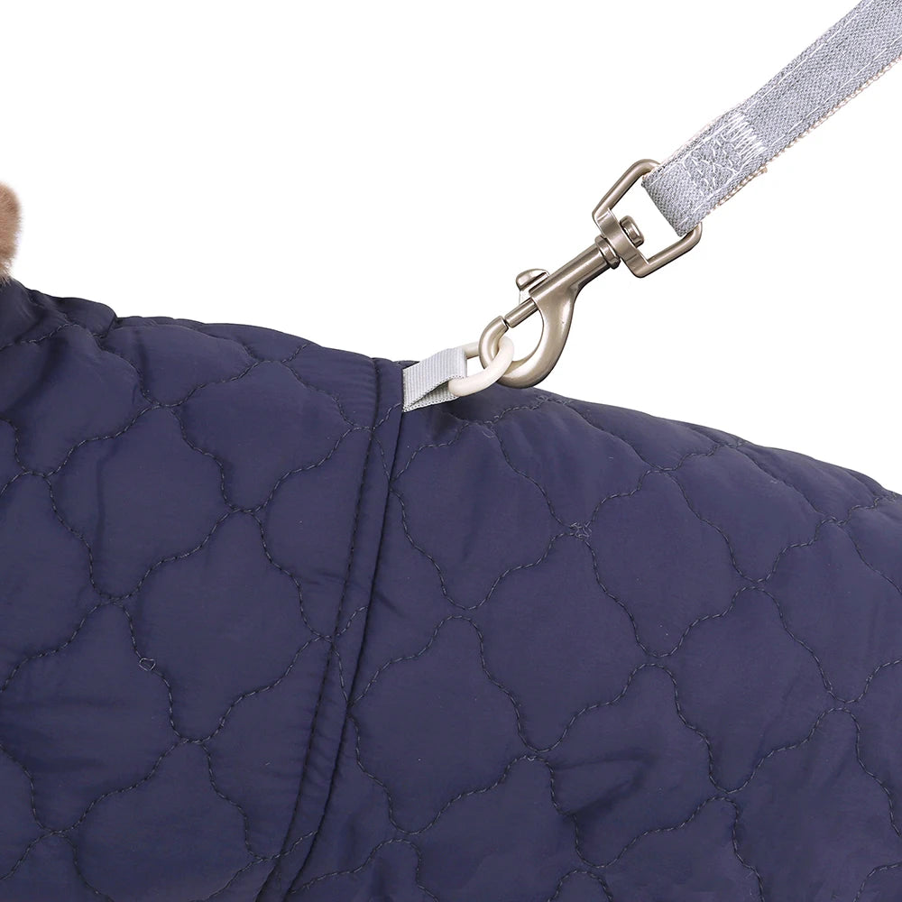 Winter Pet Jacket Clothes Super Warm Small Dogs Clothing With Fur Collar Cotton Pet Outfits French Bulldog Chihuahua Coat Vest