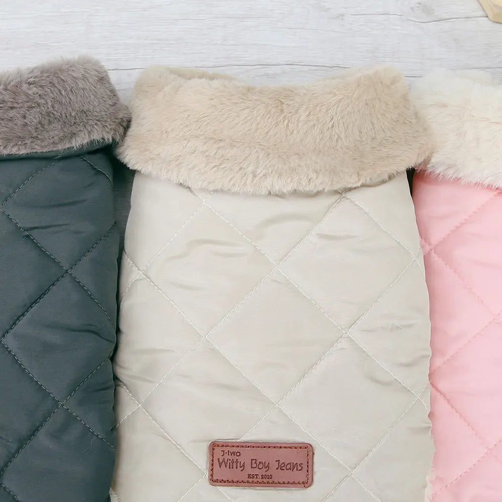 Winter Pet Jacket Clothes Super Warm Small Dogs Clothing With Fur Collar Cotton Pet Outfits French Bulldog Chihuahua Coat Vest