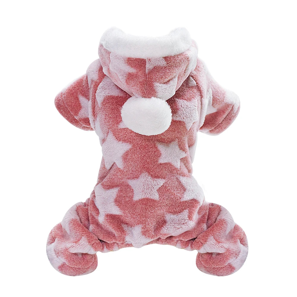 Cute Dog Clothes Jumpsuit Warm Winter Puppy Cat Coat Costume Pet Clothing Outfit For Small Medium Dogs Cats Chihuahua Yorkshire