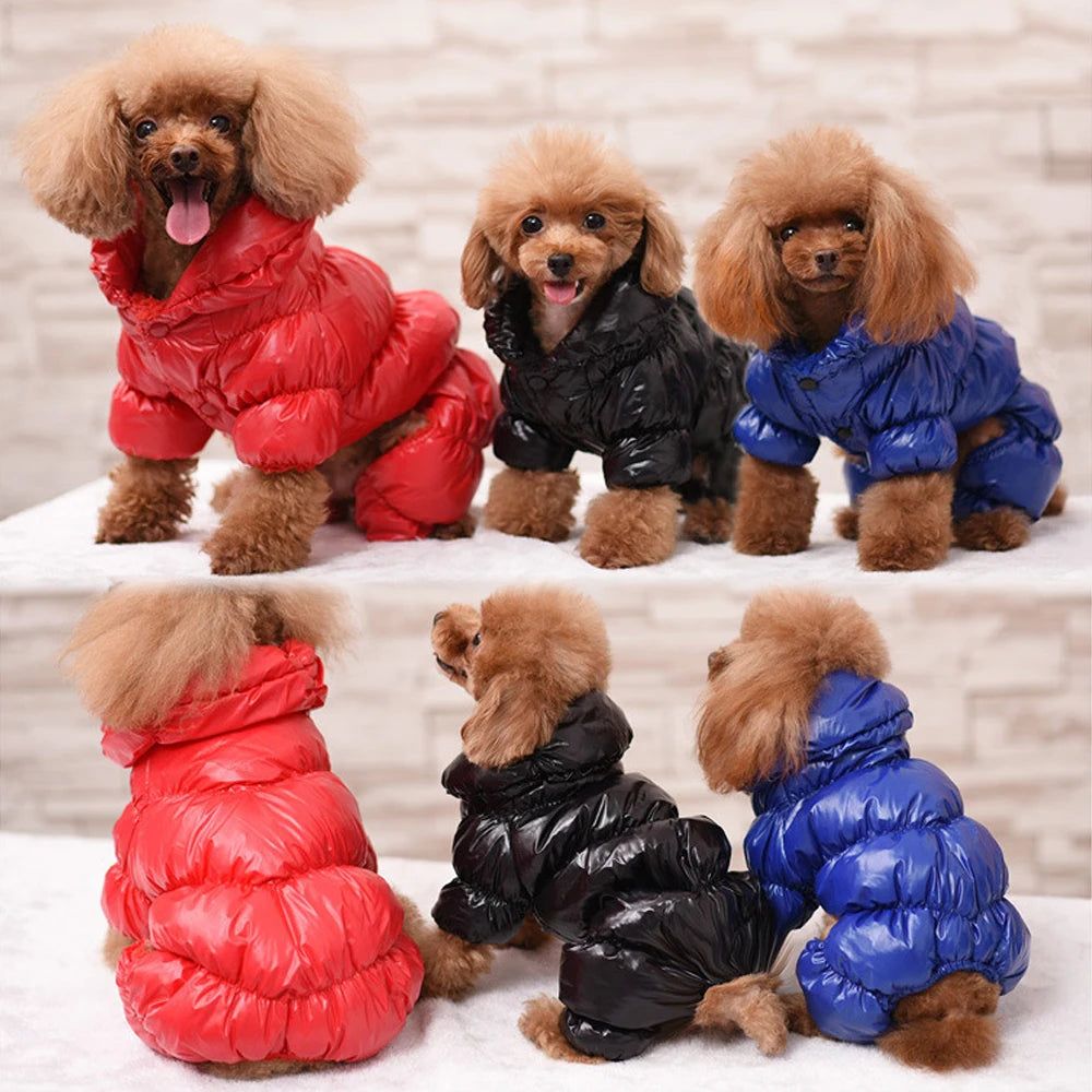 Winter Dog Coat Jacket Waterproof Dog Puppy Clothes for French Bulldog Pet Clothes Jumpsuit Clothing Costume For Small Dogs Pug