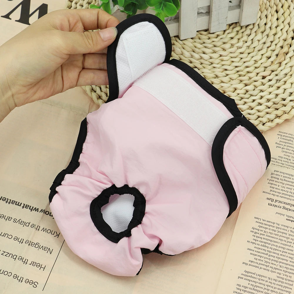 Reusable Dog Diaper Pant Physiological Pants Washable Female Girl Dogs Shorts Pants Absorbent Pets Underwear Sanitary Panties