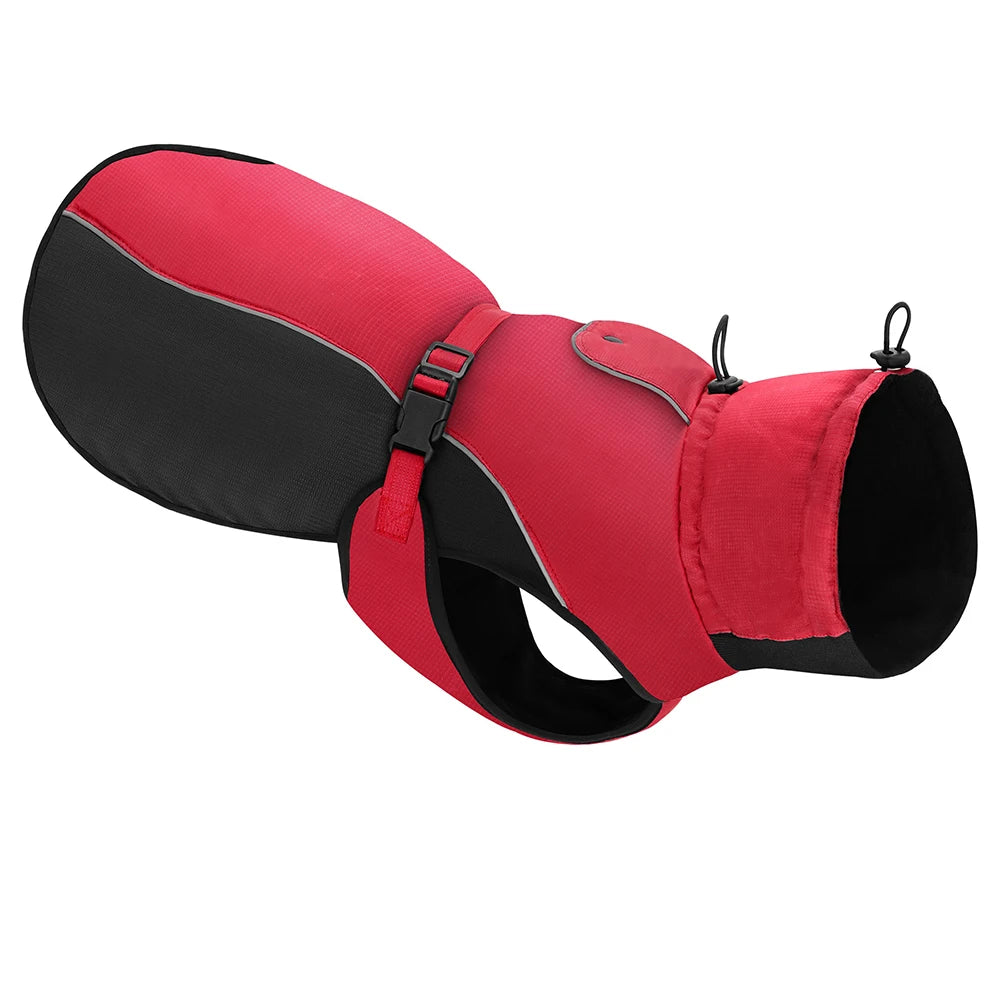 Winter Warm Big Dog Clothes Jacket Waterproof Large Dog Coat Vest Reflective Pet Raincoat Clothing For Medium Large Dogs XL-6XL