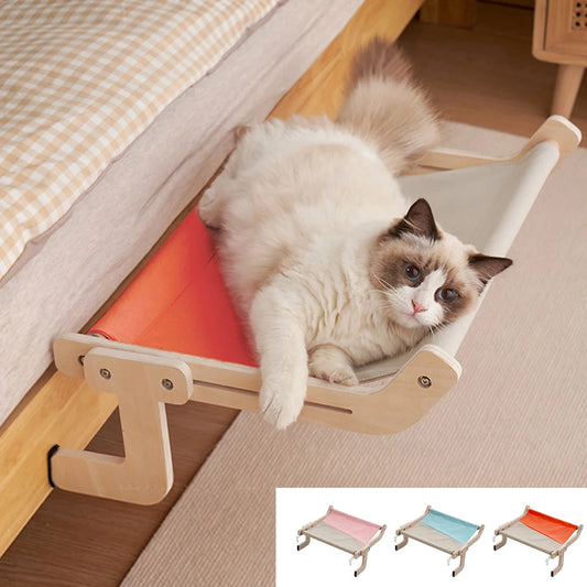 Hanging Cat Bed Pet Cats Hammock Durable Pet Bed House Kitten Climbing Frame Sofa Window Seat Nest Bearing 25kg Cat Accessories