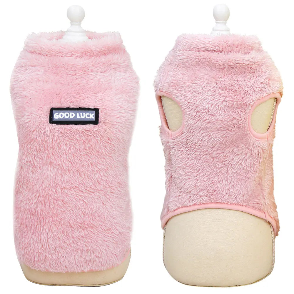Warm Cat Puppy Clothes Soft Fleece Dog Kitten Jacket Vest Winter Chihuahua Coat Jumpsuit Pajamas Pet Clothing for Small Cat Dogs